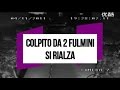 Uomo colpito da 2 fulmini si rialza