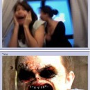 Mostro vs Ragazze Terrorizzate - Chatroulette