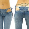 I jeans mutanda a vita bassa